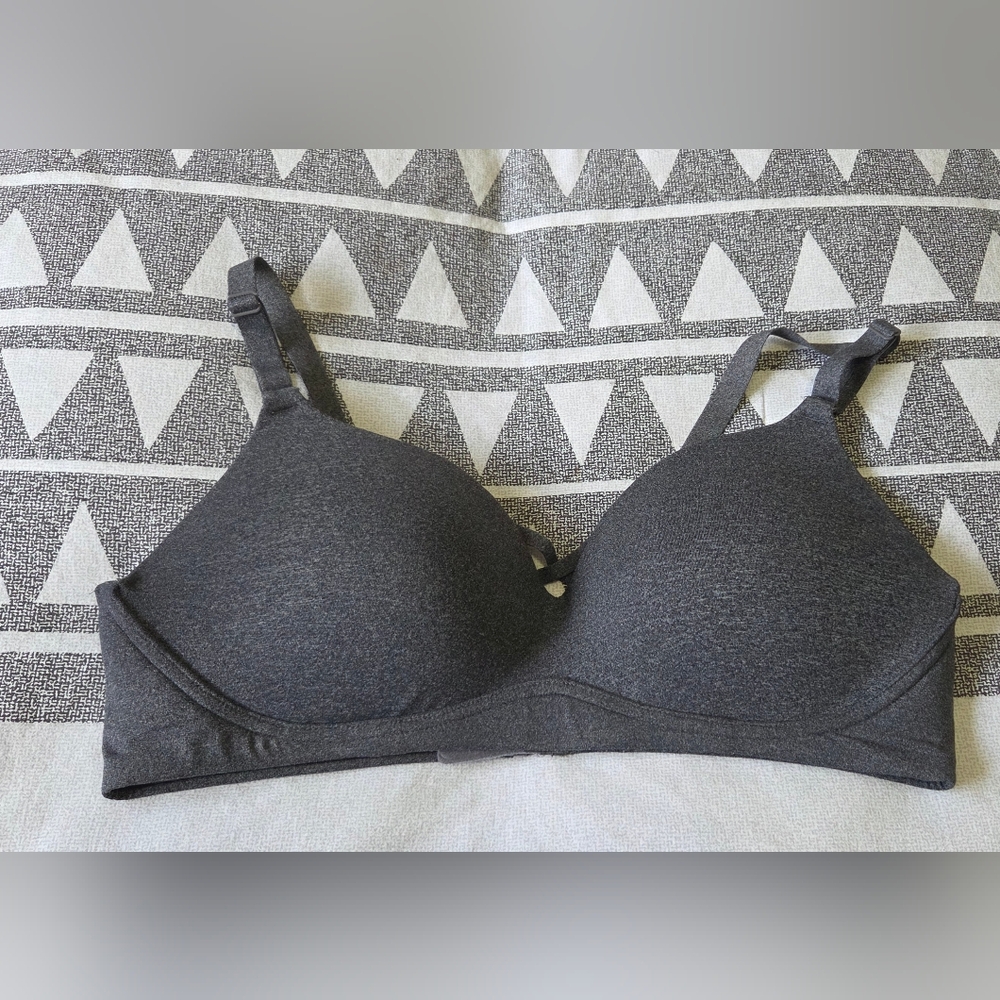 Torrid Dark Charcoal Wire-Free Push-Up Smooth Bra